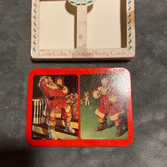 Santa Double Deck Coca-Cola Limited Edition Nostalgia Playing Cards Trademark - Picture 3 of 5